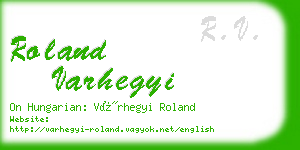 roland varhegyi business card